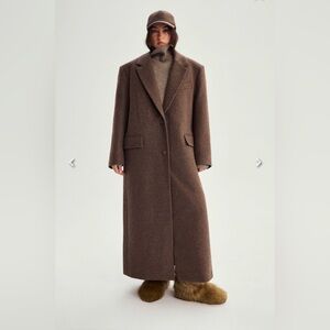SOLDWool Long Brown Coat from Coosh Wear